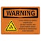 Signmission OSHA WARNING Sign, X-Ray Produce When Energized, 14in X 10in Rigid Plastic, 14" W, 10" H, Landscape OS-WS-P-1014-L-12953 - alternate 1